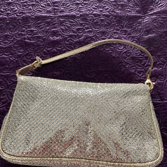 Authentic Vintage Jimmy Choo Gold Sequin Evening bag - Picture 9 of 11